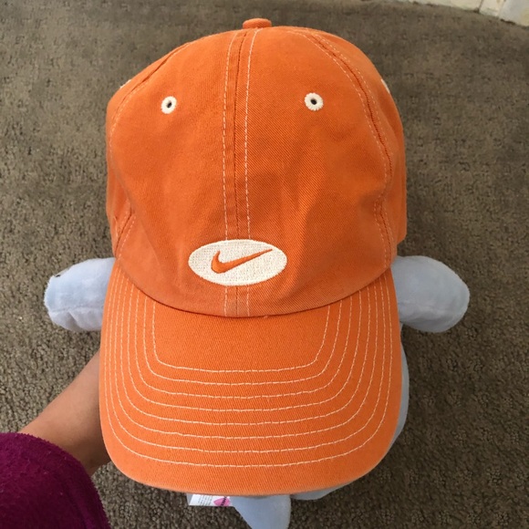 orange nike baseball cap